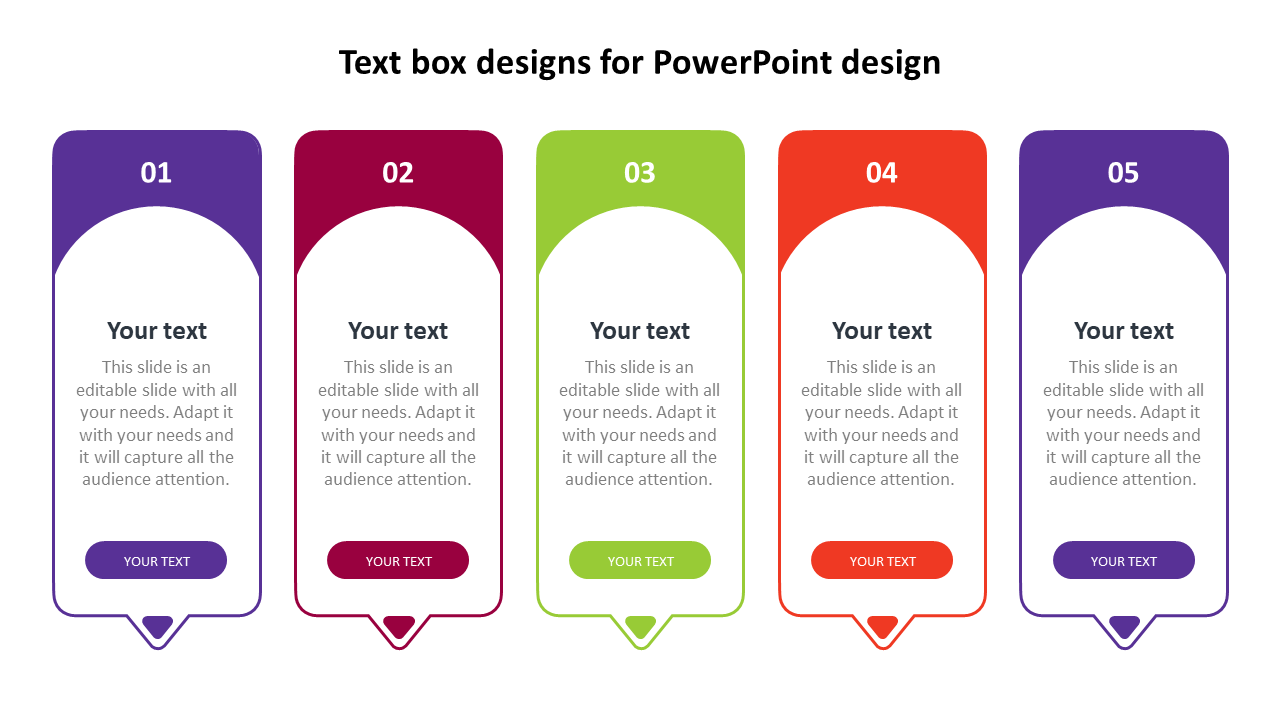 text box designs for powerpoint design
